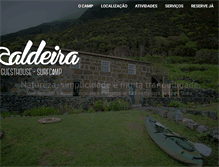 Tablet Screenshot of caldeirasurfcamp.com